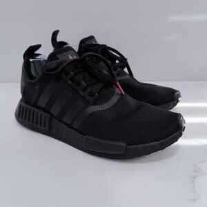 Adidas NMD R1 FY9387 Mesh Sneakers Running Shoes Workout Casual Black Womens 9